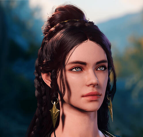 Custom head and textures, eye colours, and hair mashup